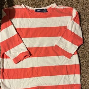 Catalina Orange and White Striped Top